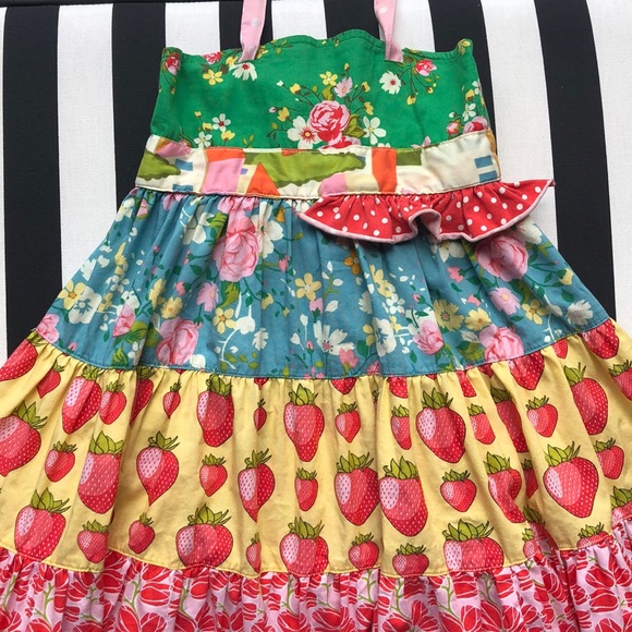Sz 4 Matilda Jane Strawberry Fields Dress - Picture 2 of 7